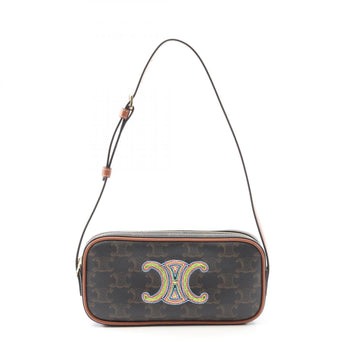 Triomphe East-West Shoulder Bag Triomphe Coated Canvas