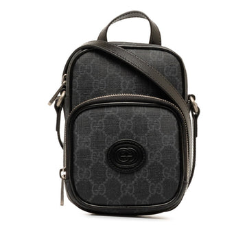 Gucci Black Pvc Leather Shoulder Bag
