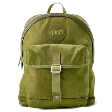 Gucci Khaki Nylon Leather Backpack