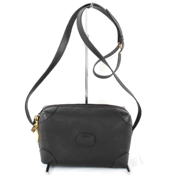 Gucci Gucci Interlocking Black Leather Shoulder Bag