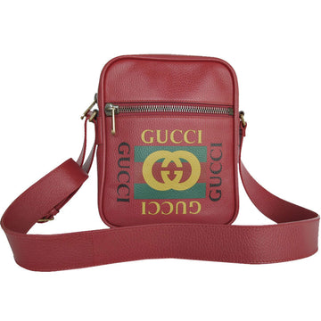 Gucci Dark Red Leather Shoulder Bag