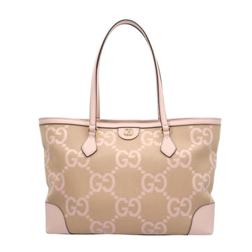 Gucci Beige Pink Canvas Leather Tote New 1:1 Bags