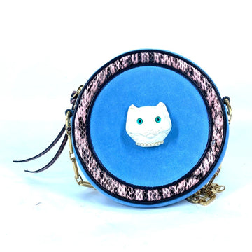 Gucci Blue Leather Shoulder Bag