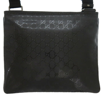 Gucci Black Silver Coated Canvas Leather Shoulder New 1:1 Bags