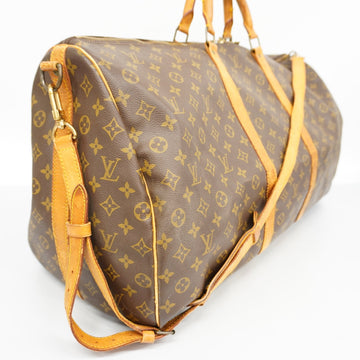 LOUIS VUITTONAuth  Monogram Keepall Bandouliere 60 M41412 Boston Bag