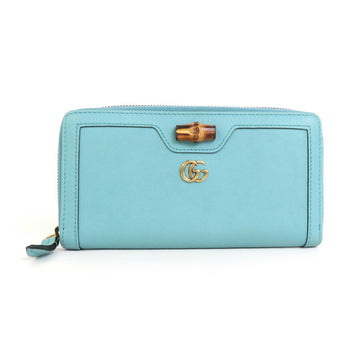 Gucci Turquoise Leather Coin Purse/Coin Case