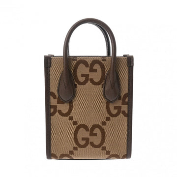 Gucci Gg Canvas Beige Brown Gg Canvas Leather HandNew 1:1 Bags Tote New 1:1 Bags