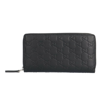 Gucci Black Leather Long Wallet (Bi-Fold)