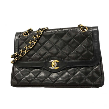 Vintage Two Tone CC Flap Bag Quilted Lambskin Medium