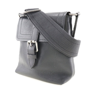 LOUIS VUITTON Yuma Shoulder Bag Utah M97024 Leather Basalt Black RI3059 Men's