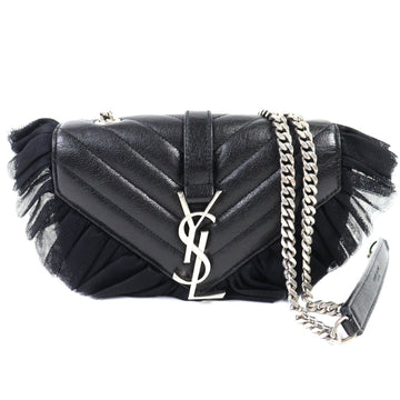 Classic Monogram Crossbody Bag Matelasse Chevron Leather Baby