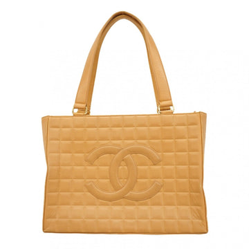 Chocolate Bar CC Tote Quilted Leather North South