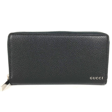 Gucci Black Leather Long Wallet (Bi-Fold)
