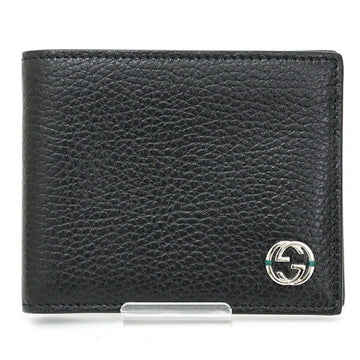Gucci Gucci Interlocking Black Green Leather Wallet (Bi-Fold)