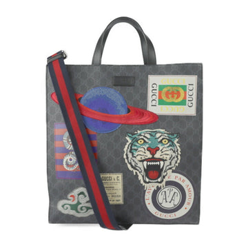 Gucci Gray Multi-Color Gg Supreme Handbag Shoulder Bag Tote Bag