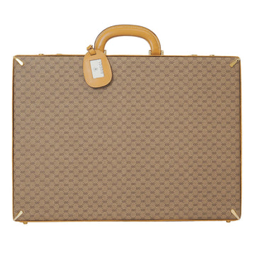 Gucci Beige Canvas Leather Attaché Case