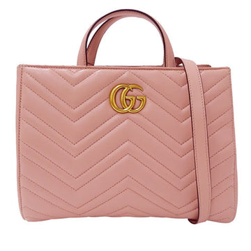 Gucci Pink Leather Handbag Shoulder Bag