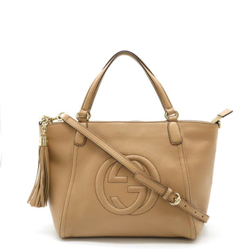 Gucci Beige Leather Shoulder New 1:1 Bags Tote New 1:1 Bags