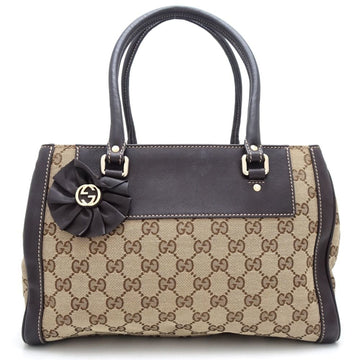 Gucci Beige Brown Gg Canvas Leather Tote New 1:1 Bags