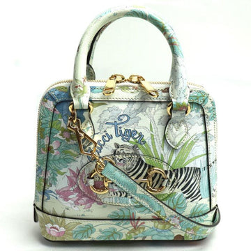 Gucci Horsebit Multi-Color White Leather Shoulder Bag