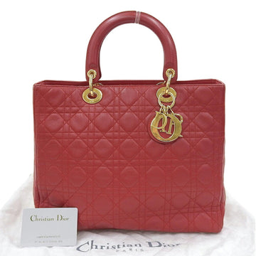 Christian Dior Red Color Leather Handbag ()