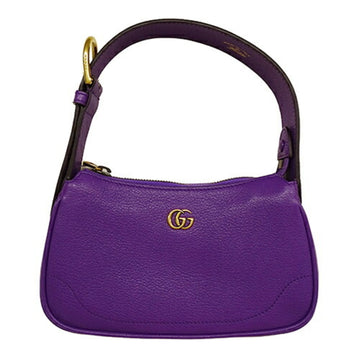 Gucci Purple Leather Shoulder Bag