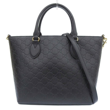 Gucci Black Leather Handbag Shoulder Bag