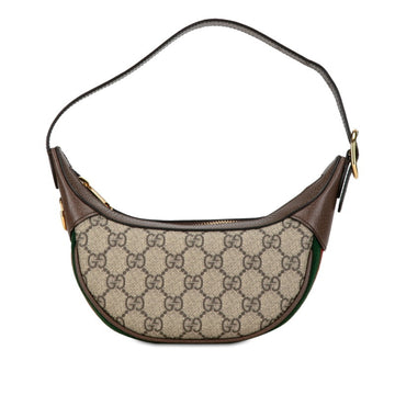 Gucci Beige Brown Pvc Leather Handbag