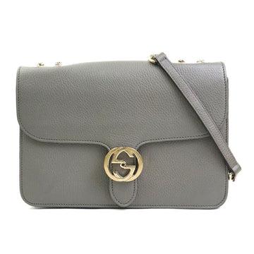 Interlocking Shoulder Bag Leather Medium