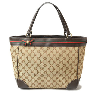 Gucci Beige Brown Gg Canvas Shoulder Bag Tote Bag