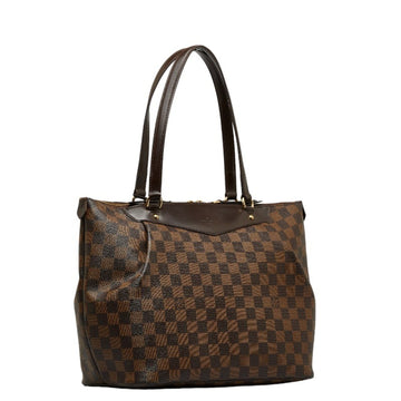 LOUIS VUITTON Damier Westminster GM Tote Bag Shoulder N41103 Brown PVC Leather Ladies