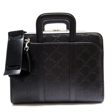 Gucci Black Leather Handbag Shoulder Bag