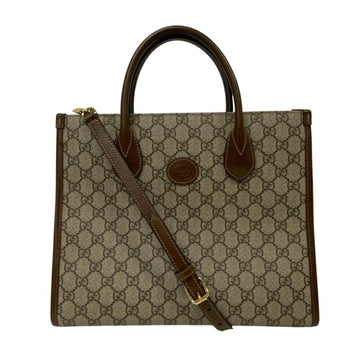 Gucci Beige Brown Pvc Leather HandNew 1:1 Bags