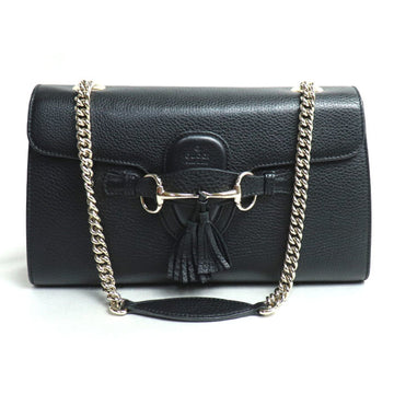 Gucci Black Leather Shoulder Bag