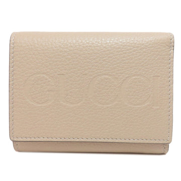 Gucci Beige Leather Wallet (Bi-Fold)