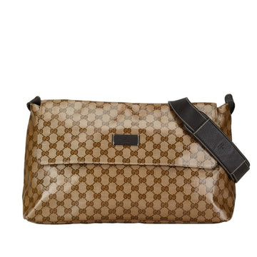 Gucci Gg Crystal Beige Leather Shoulder Bag
