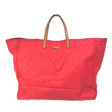Gucci Red Cloth Tote Bag
