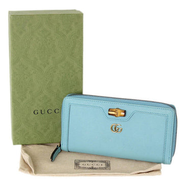 Gucci Bamboo Turquoise Bamboo Coin Purse/Coin Case