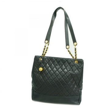 Vintage Shopping Tote Quilted Caviar
