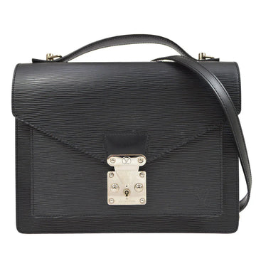 Louis Vuitton 2006 Black Epi Monceau 28 M52792