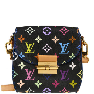 Louis Vuitton 2012 Black Multicolor Heart Breaker Shoulder Bag M40659