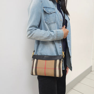 Burberry Ho Check Peyton Crossbody Bag TWS
