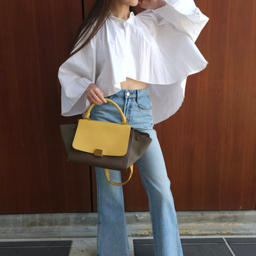 Celine Leather Medium Trapeze Bag TWS