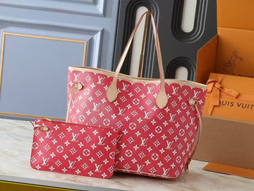 LUV NEVERFULL MONOGRAM GIANT MM RED