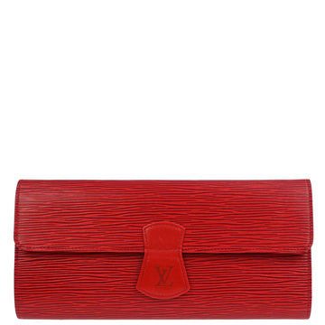 Louis Vuitton 1992 Red Epi Rouleau Schmucketui Rot Pouch M48357