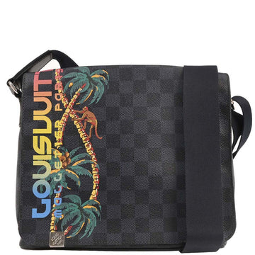 Louis Vuitton 2017 Damier Cobalt District PM NM Shoulder Bag N50005