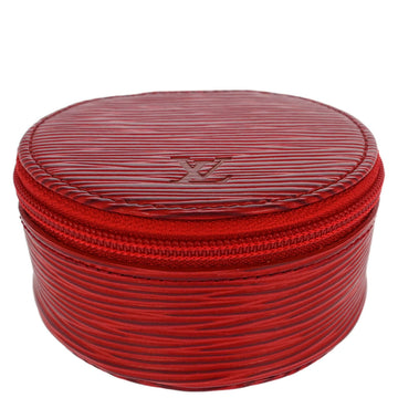 Louis Vuitton Red Epi Ecrin Bijou 8 Jewelry Case Pouch M48227