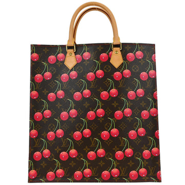 Louis Vuitton Monogram Cherry Sac Plat Tote Handbag M95010