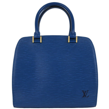Louis Vuitton 1998 Blue Epi Pont Neuf Handbag M52055