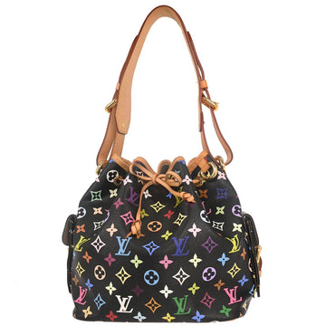 Louis Vuitton 2009 Black Monogram Multicolor Petite Noe Handbag M42230